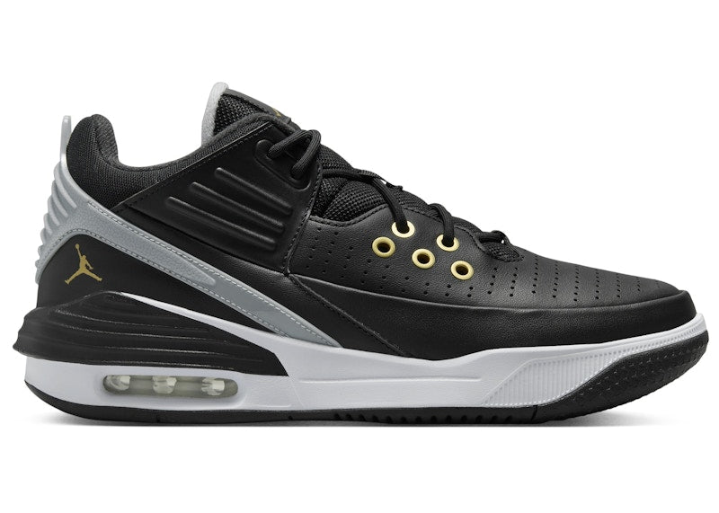 Jordan Max Aura 5 Black White Wolf Grey Metallic Gold