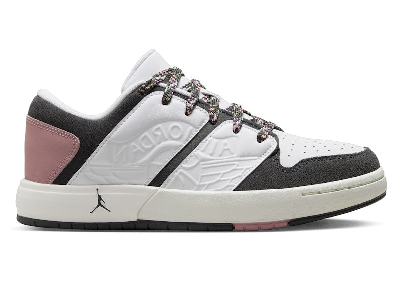 Jordan Nu Retro 1 Low White Red Stardust Saturn Gold Anthracite (GS)
