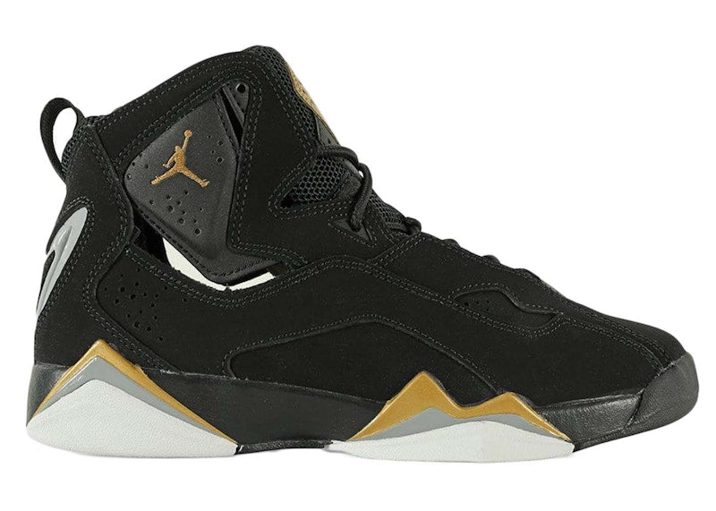Jordan True Flight Black Metallic Gold (GS)
