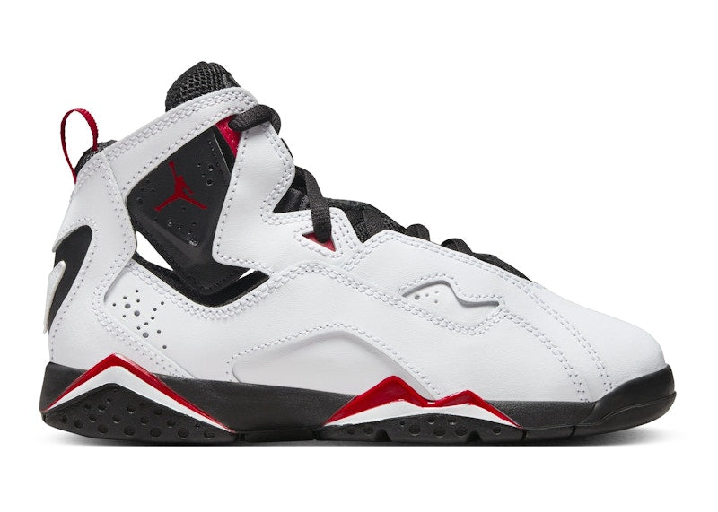 Jordan True Flight White Black Varsity Red (PS)