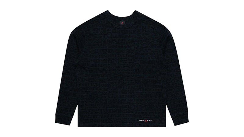 Jordan x Awake NY Thermal Shirt Black/University Red