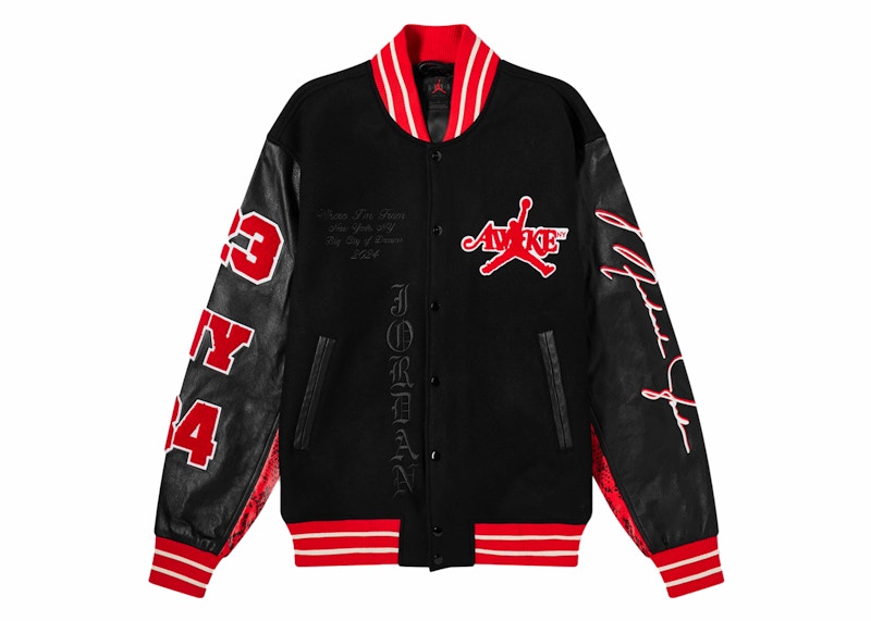 Jordan x Awake NY Varsity Jacket (Asia Sizing) University Red/Black
