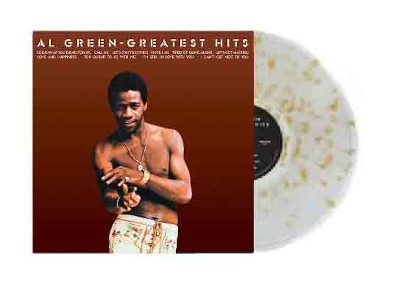 Al Green Greatest Hits Limited Edition LP Vinyl Clear with Gold Splatter