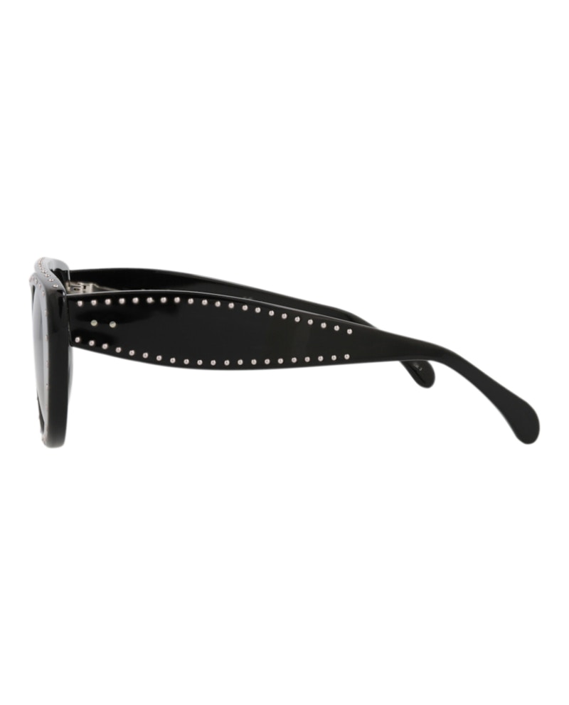 Alaia Cat Eye-Frame Acetate Sunglasses Black Black Grey (AA0053S-30010093-002)