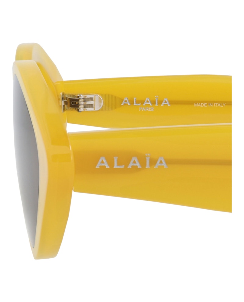 Alaia Cat Eye-Frame Recycled Acetate Sunglasses Yellow Yellow Grey (AA0069S-30014222-003)