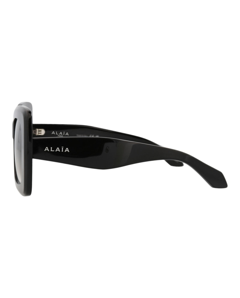 Alaia Square-Frame Recycled Acetate Sunglasses Black Black Grey (AA0065S-30014218-002)