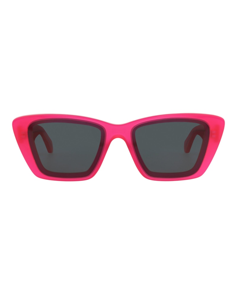 Alaia Square-Frame Recycled Acetate Sunglasses Fuchsia Fuchsia Grey (AA0070S-30014377-003)
