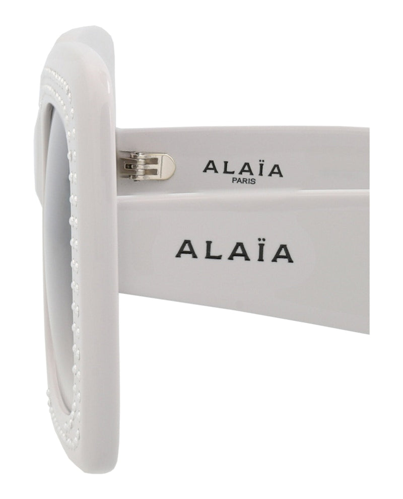 Alaia Square-Frame Recycled Acetate Sunglasses Grey Grey Grey (AA0065S-30014218-001)