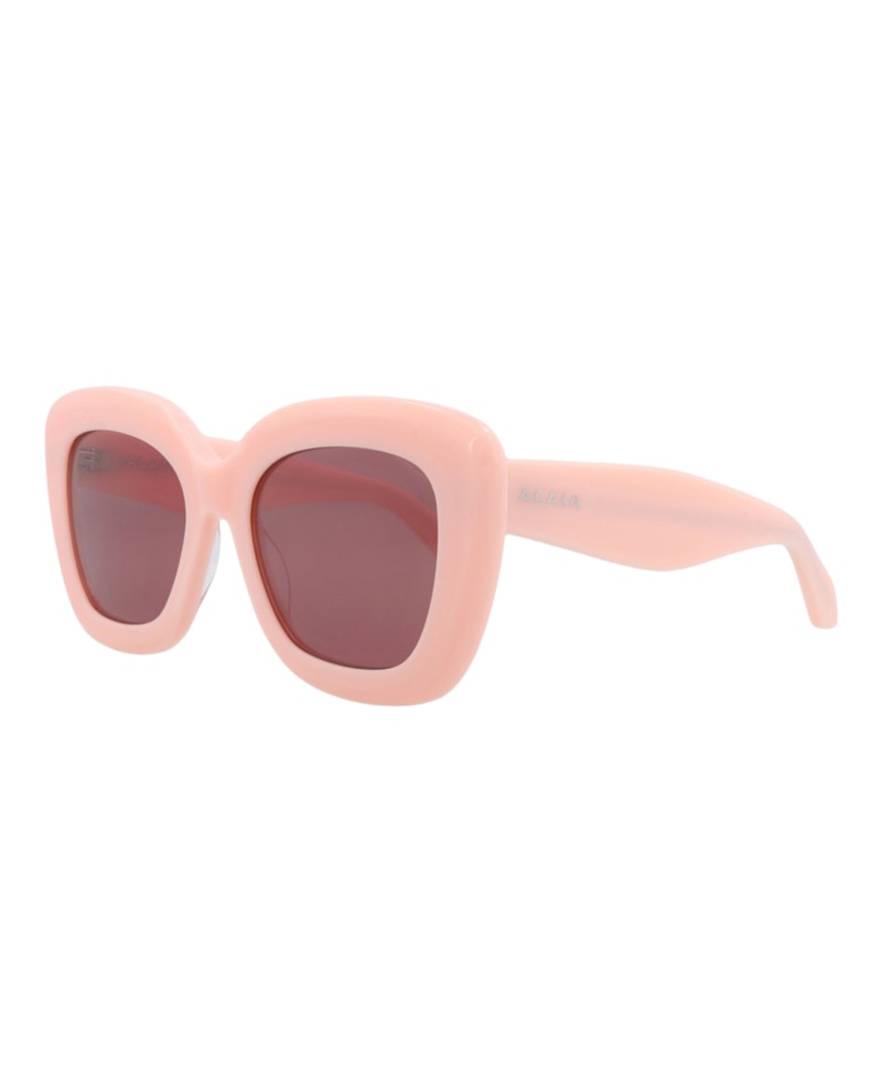 Alaia Square-Frame Recycled Acetate Sunglasses Pink Pink Violet (AA0072S-30014380-003)