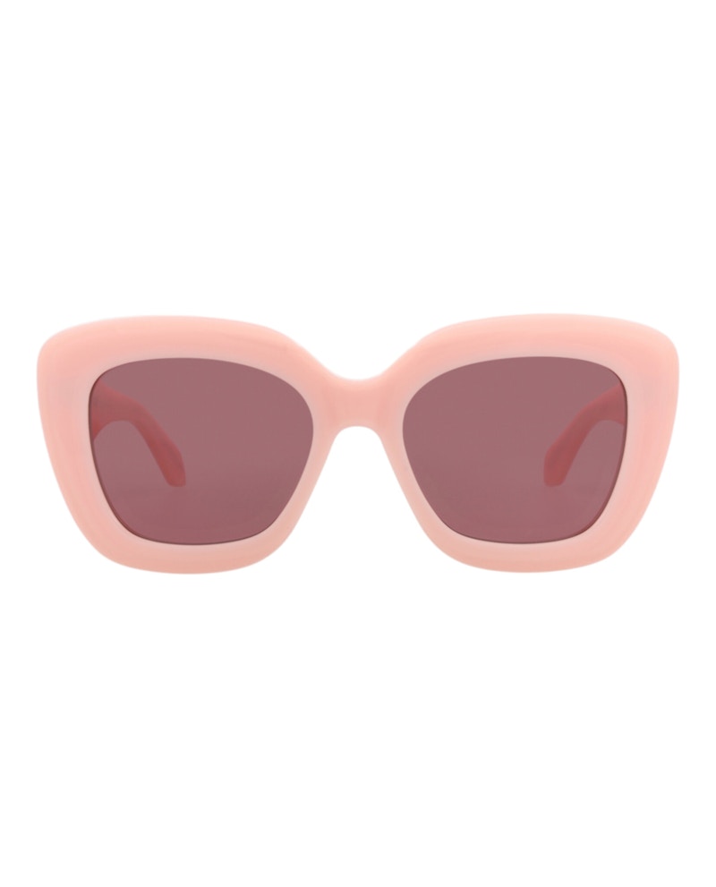 Alaia Square-Frame Recycled Acetate Sunglasses Pink Pink Violet (AA0072S-30014380-003)