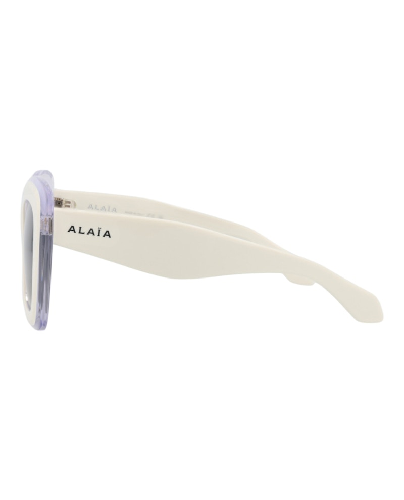 Alaia Square-Frame Recycled Acetate Sunglasses White White Grey (AA0072S-30014380-002)