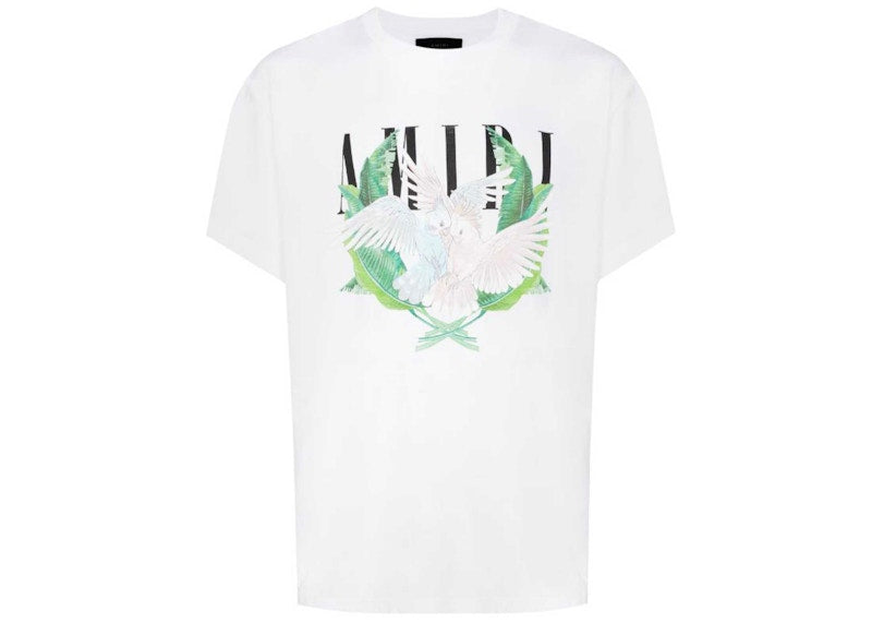 AMIRI Lovebirds Logo Tee White