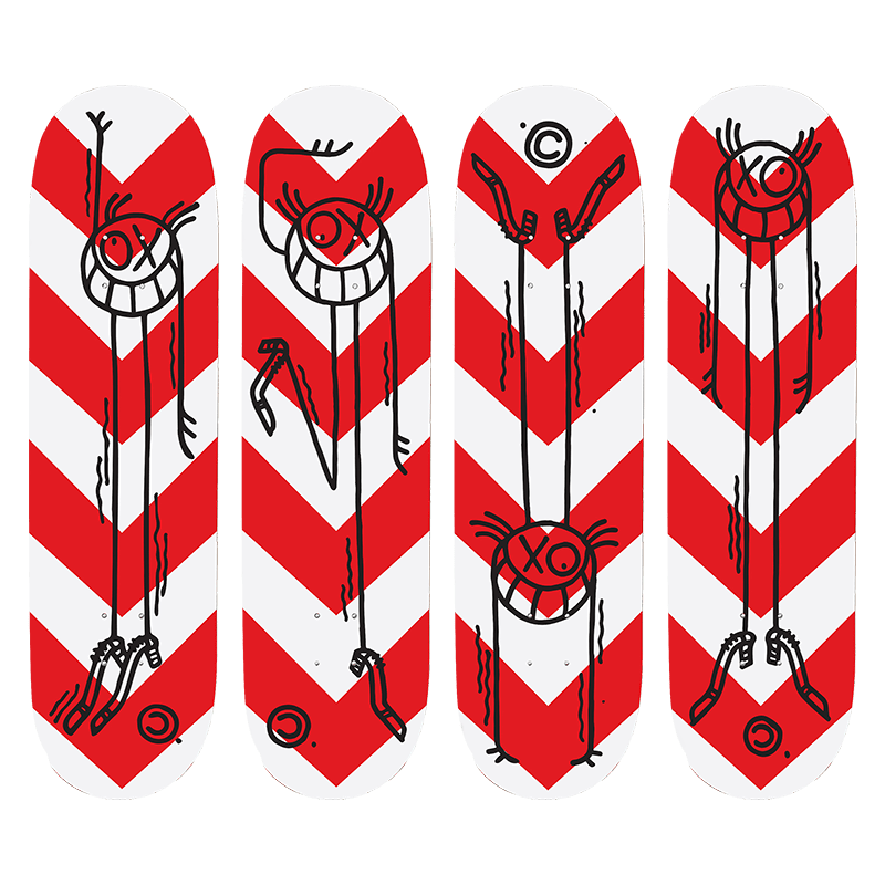 Andre Saraiva Street Sign Skateboard Deck (Set of 4)