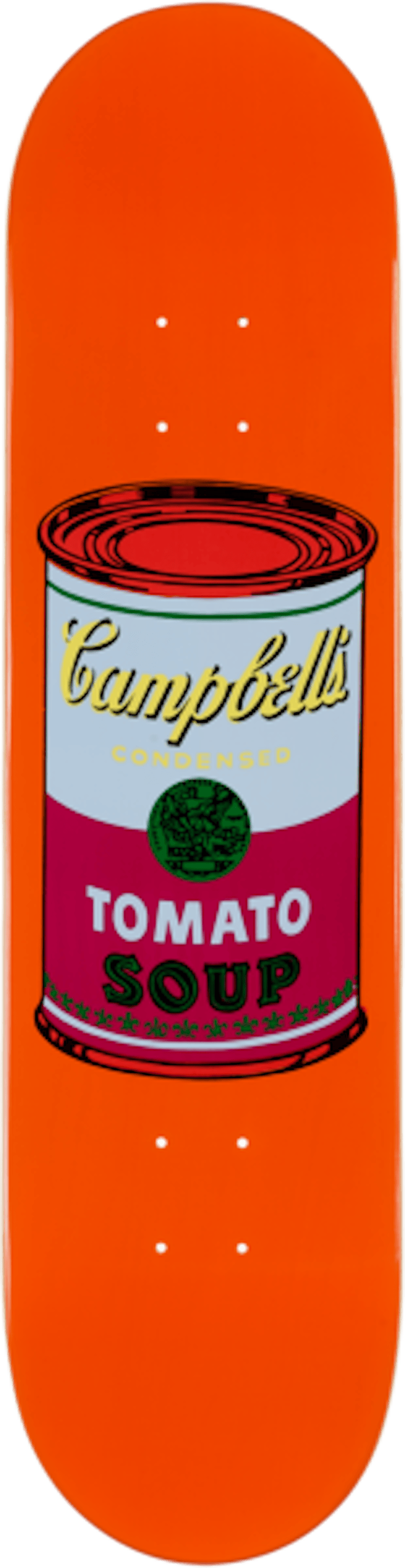 Andy Warhol Coloured Campbell's Soup Purple Skateboard Deck Orange