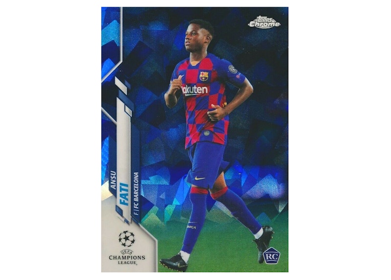 Ansu Fati 2019 Topps Chrome Champions League Sapphire Rookie #45 (Ungraded)