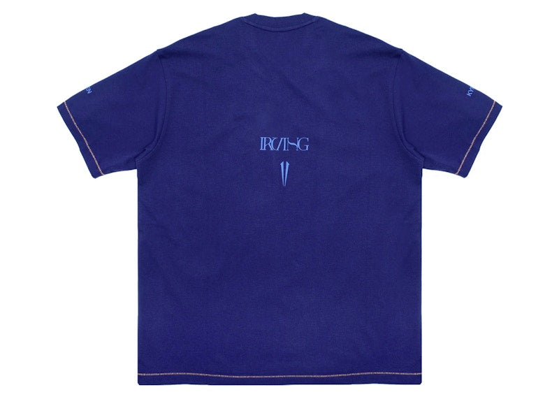 Anta x Kyrie Irving Logo Basketball Tee Ink Blue
