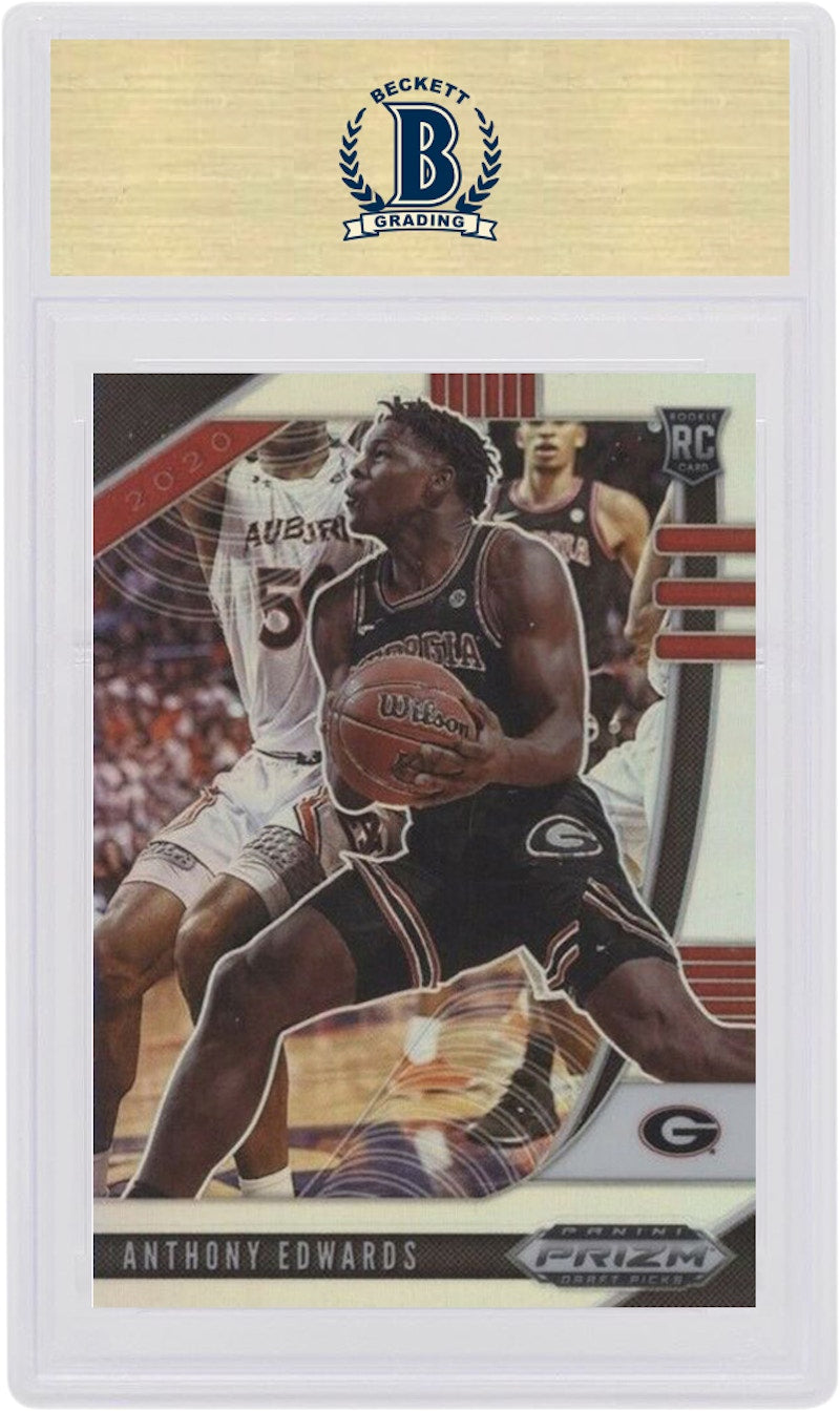 Anthony Edwards 2020-21 Panini Prizm Draft Picks Basketball Rookie Silver #1 (PSA or BGS Graded)