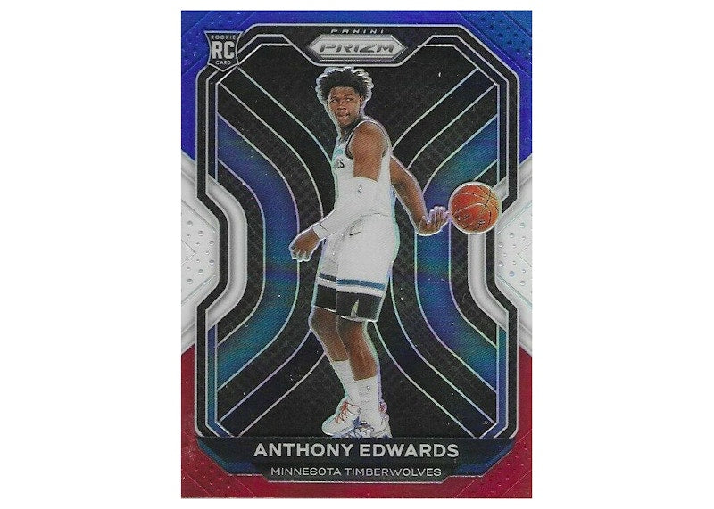 Anthony Edwards 2020 Panini Prizm Rookie Red/White/Blue #258 (Ungraded)
