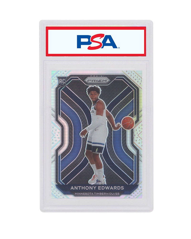 Anthony Edwards 2020 Panini Prizm Rookie Silver #258 (PSA or BGS Graded)