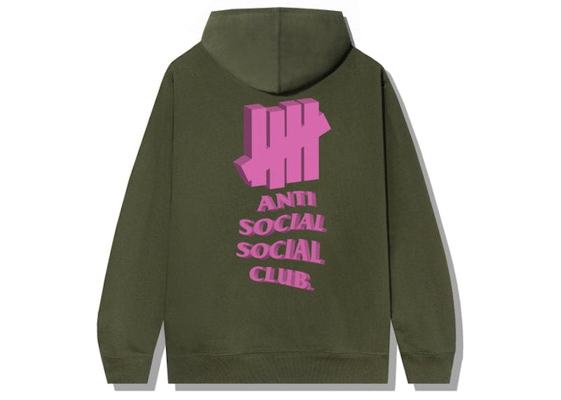 Anti Social Social Club 1st And La Brea Hoodie Army Heather