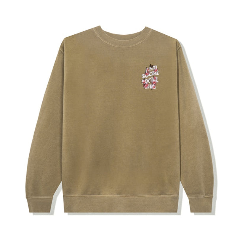 Anti Social Social Club 3.0 Pigment Dye Crewneck Sand