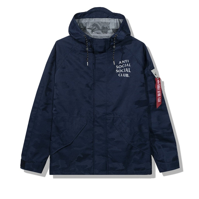 Anti Social Social Club 5th Dimension Alpha Jacket Blue Camo