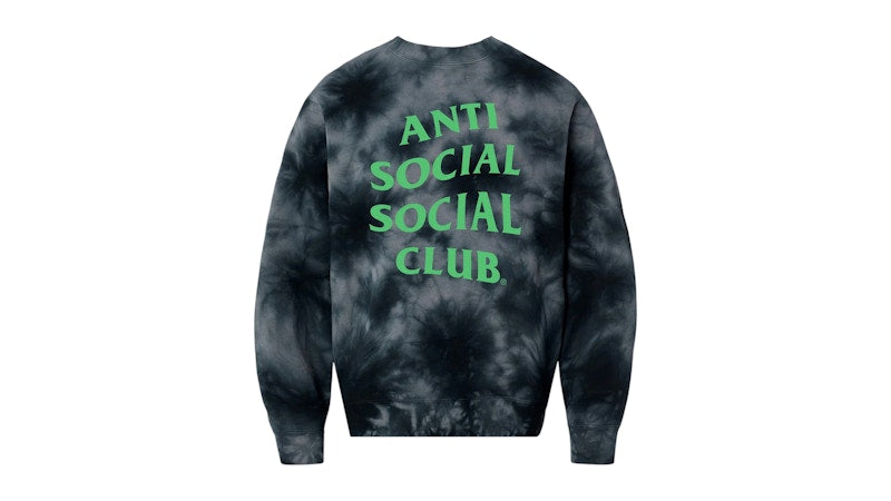 Anti Social Social Club Alien Crewneck Black Tie Dye
