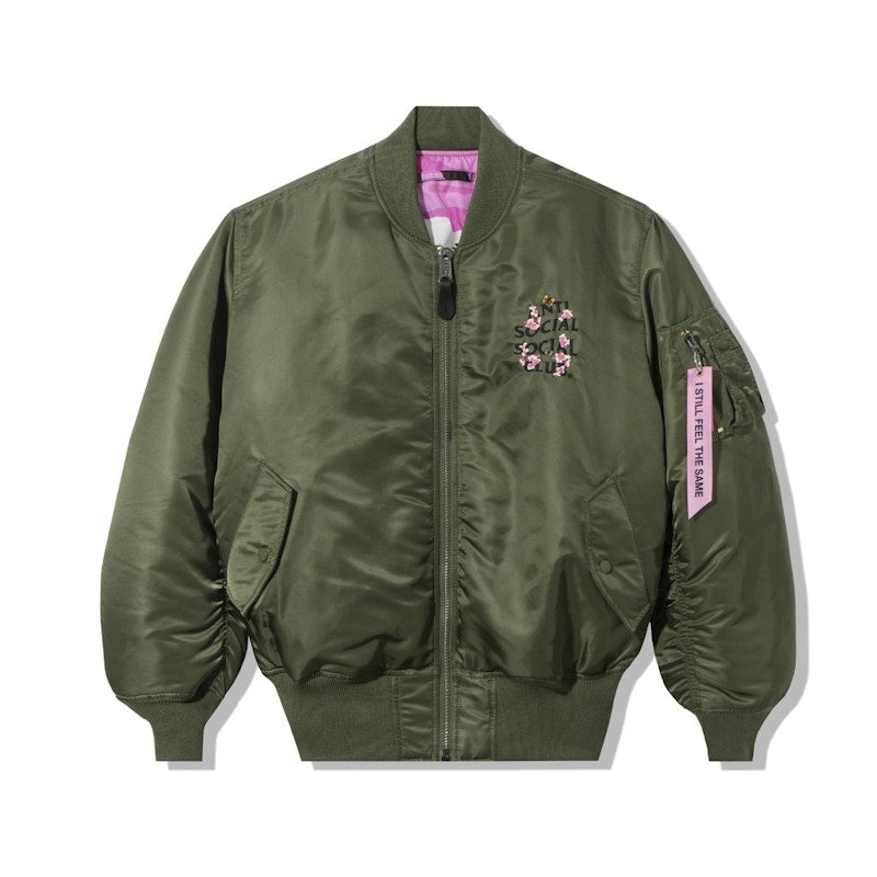 Anti Social Social Club Alpha Industries x ASSC MA-1 Jacket Sage