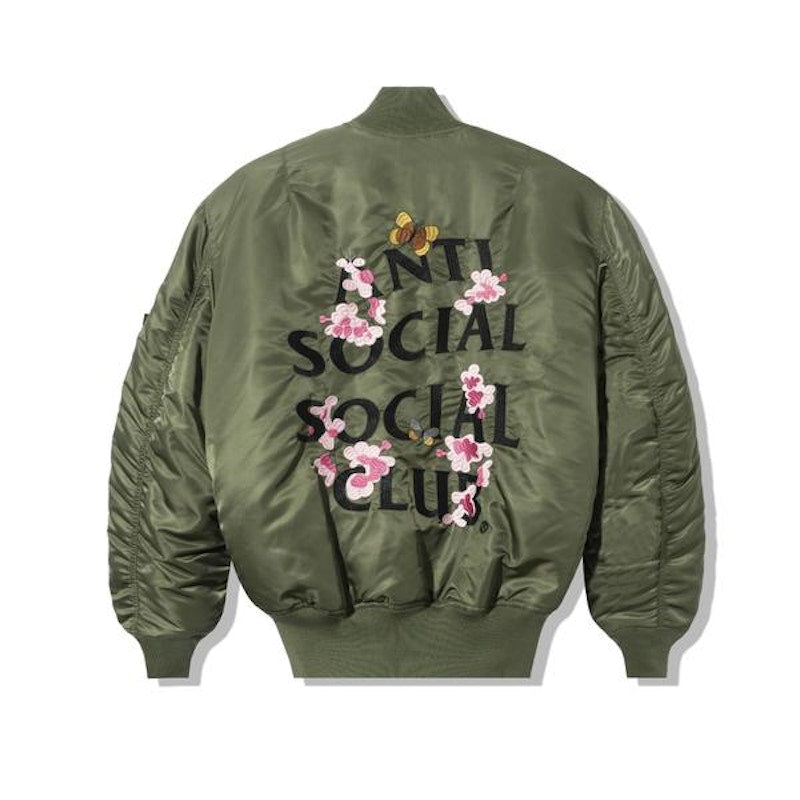 Anti Social Social Club Alpha Industries x ASSC MA-1 Jacket Sage