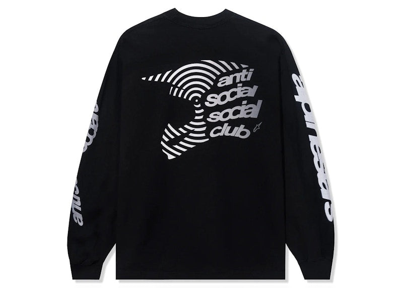 Anti Social Social Club Alpine Stars Helmet L/S Tee Black
