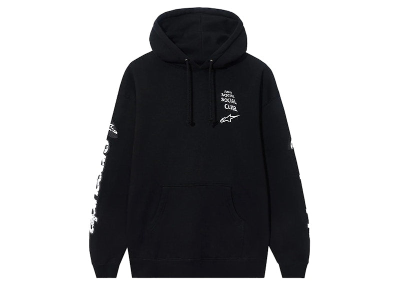 Anti Social Social Club Alpine Stars Track Hoodie Black