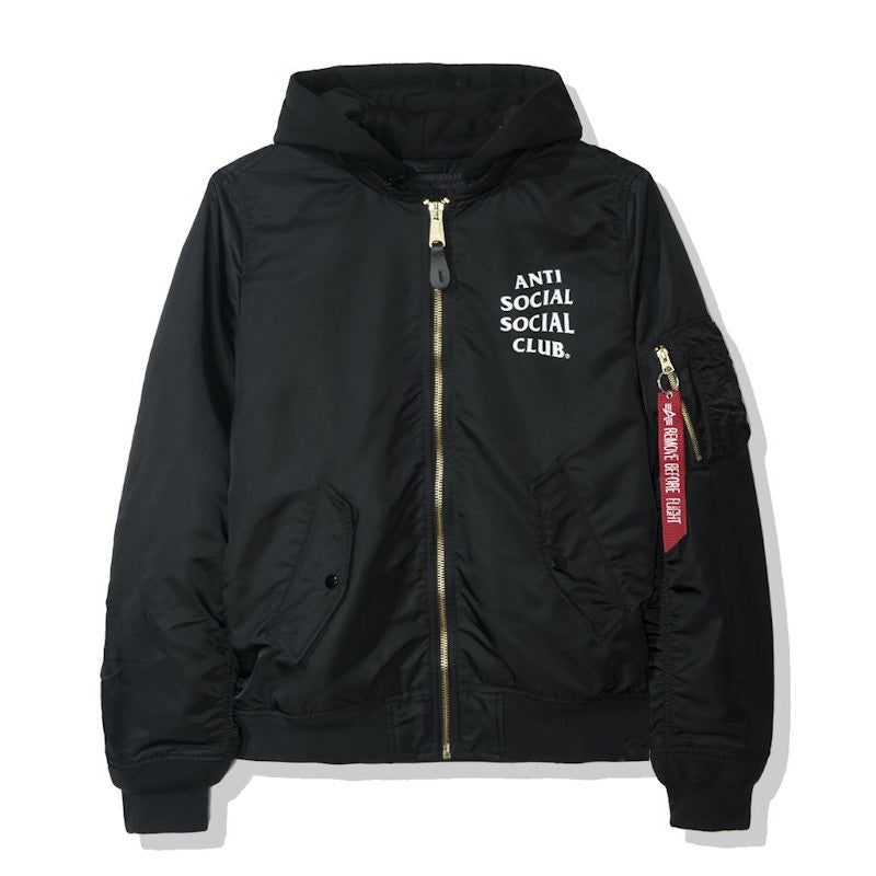 Anti Social Social Club Angela MA1 Jacket (FW19) Black
