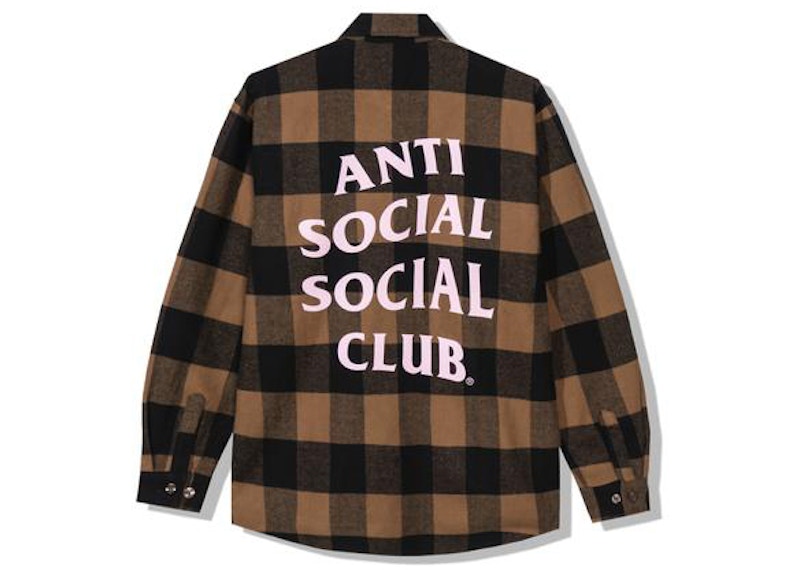 Anti Social Social Club Bored Games Flannel Brown