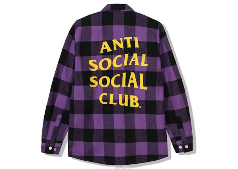 Anti Social Social Club Bored Games Flannel Purple
