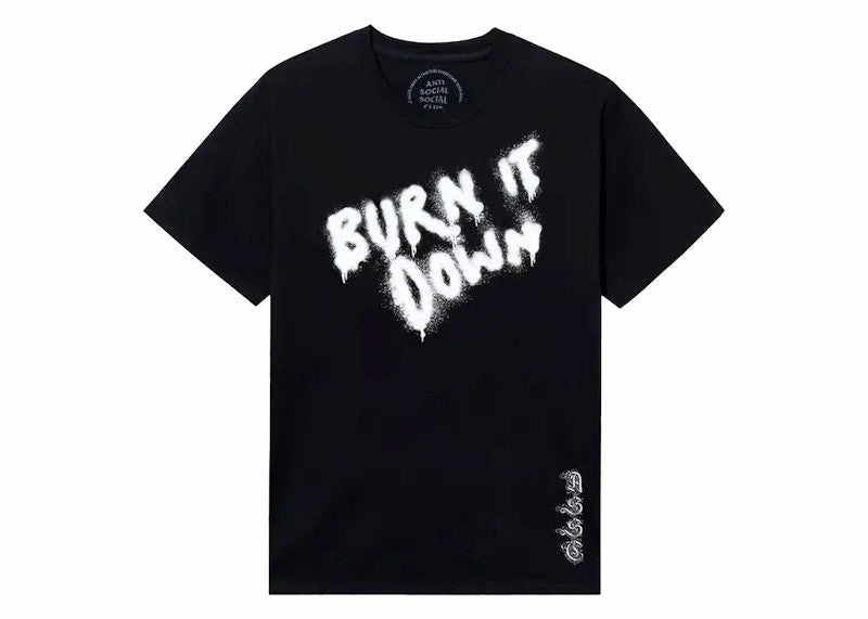 Anti Social Social Club Burn It Down Tee Black