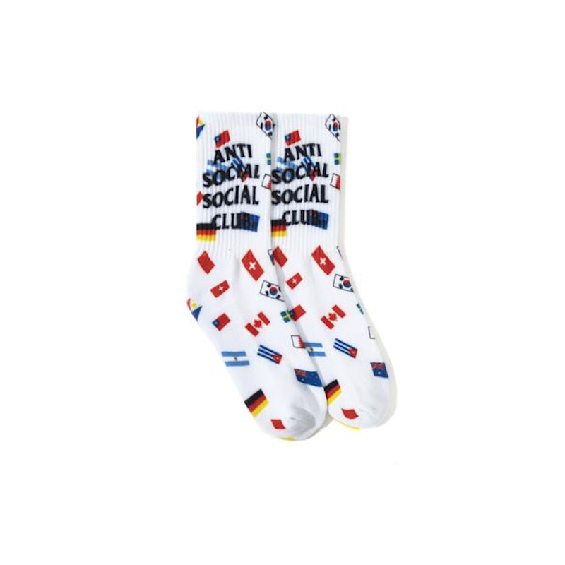 Anti Social Social Club Business Socks White