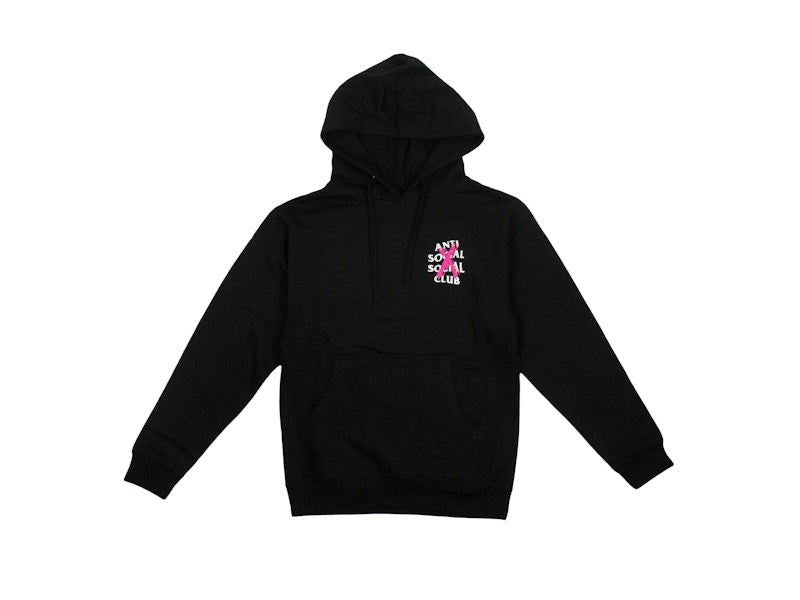 Anti Social Social Club Cancelled Hoodie Black (Pink X)