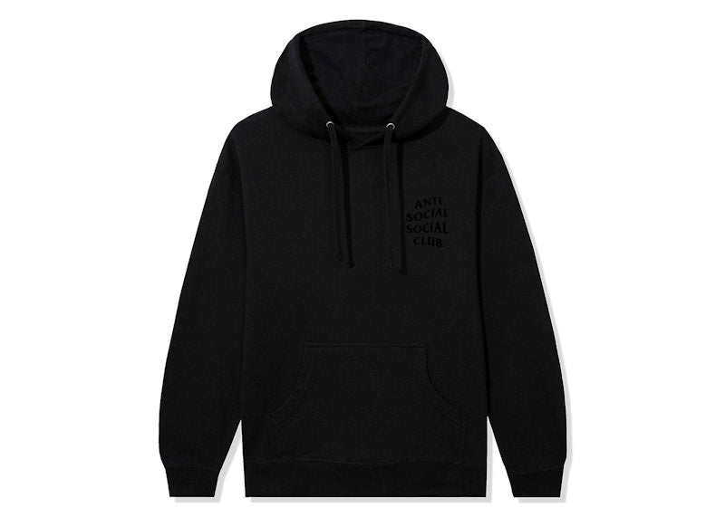 Anti Social Social Club Cancelled Tonal Hoodie Black