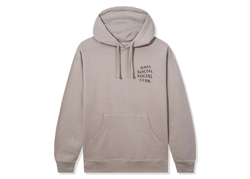 Anti Social Social Club Cancelled Tonal Hoodie Cement