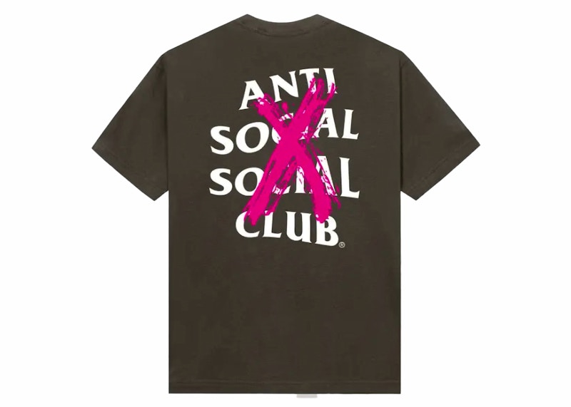 Anti Social Social Club Cancelled VIP Access Drop Tee Dusty Brown