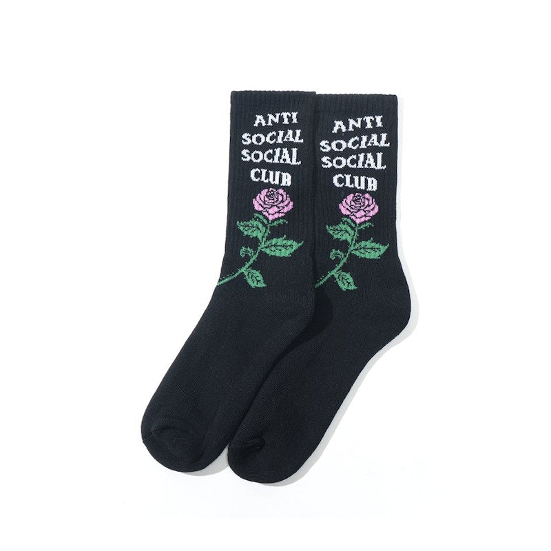 Anti Social Social Club Club Broken Ankle Socks Black