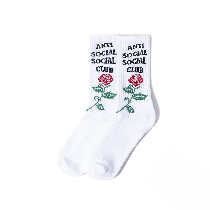 Anti Social Social Club Club Broken Ankle Socks White