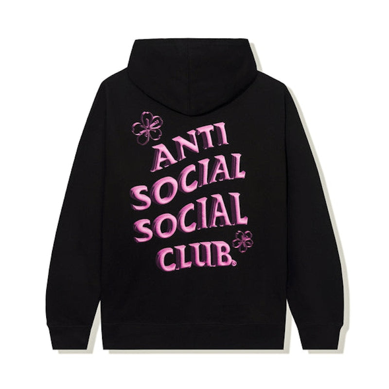Anti Social Social Club Coral Crush Zip Up Hoodie Black