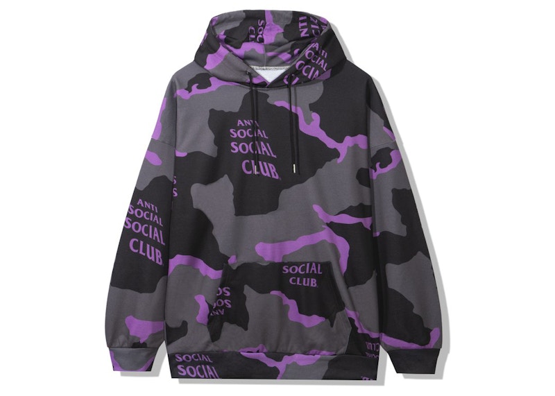 Anti Social Social Club Cotton Candy Hoodie Black Camo