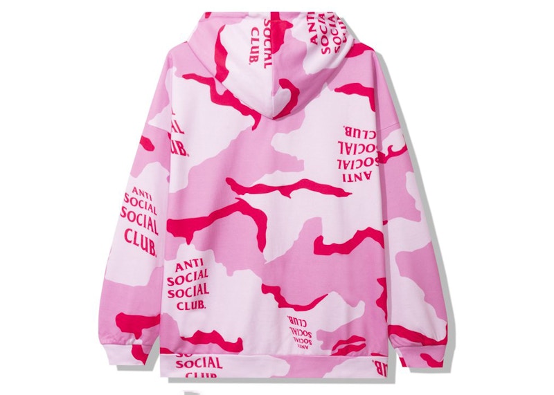 Anti Social Social Club Cotton Candy Hoodie Pink Camo