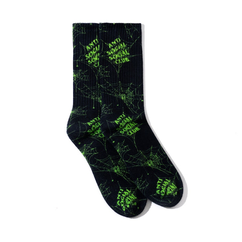 Anti Social Social Club Crawling In The Dark Socks Black