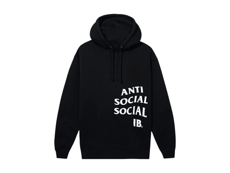 Anti Social Social Club Cut Off Logo Hoodie Black