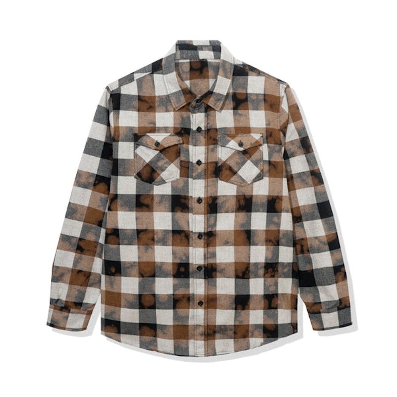 Anti Social Social Club Dialtone Flannel Black Tie Dye
