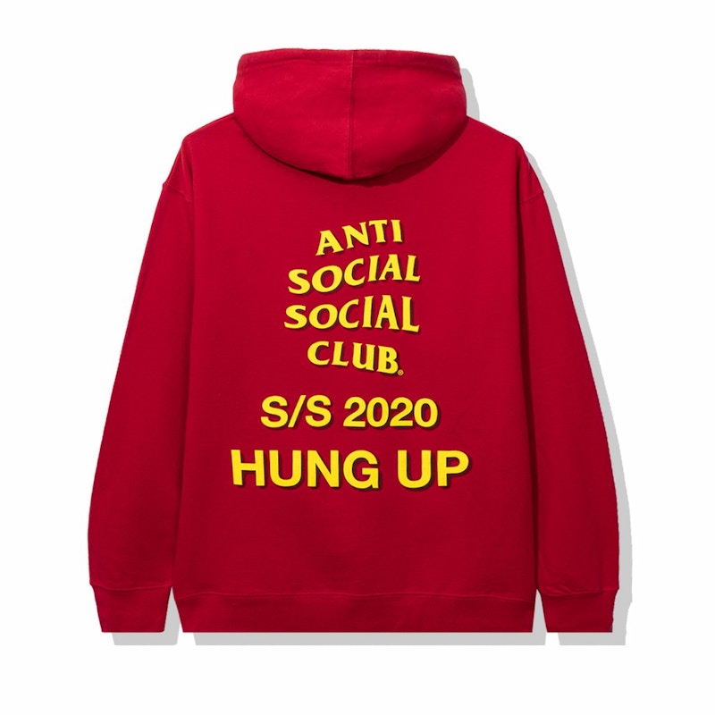 Anti Social Social Club Dialtone Hoodie Red