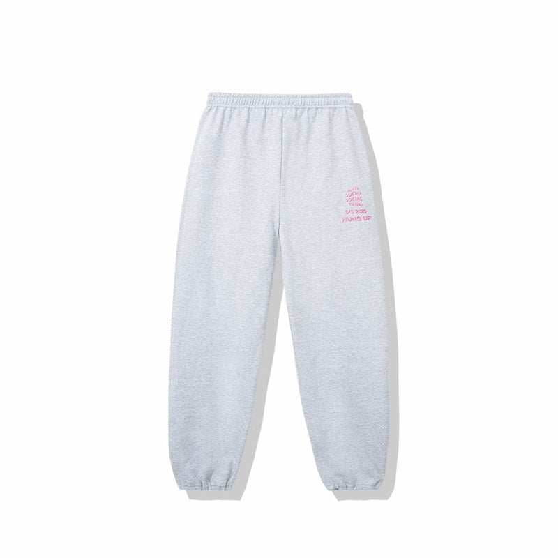 Anti Social Social Club Dialtone Sweatpants Grey